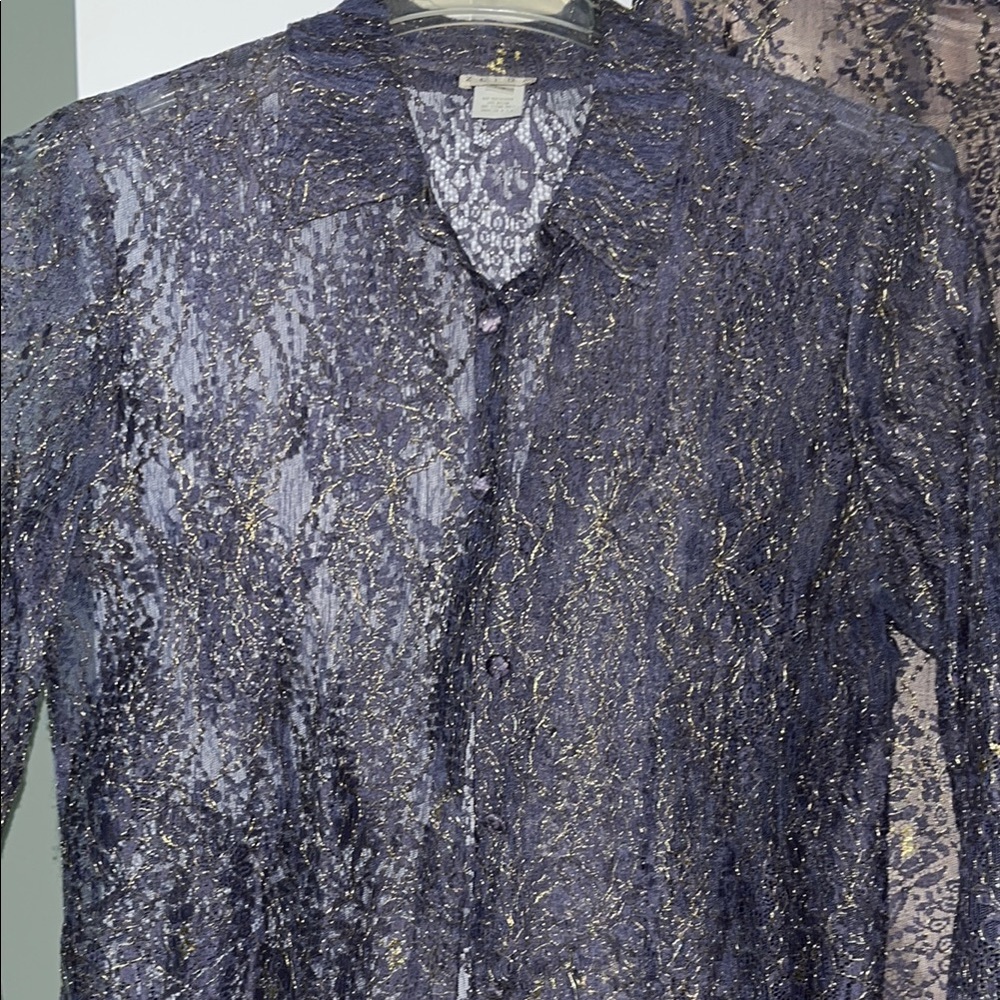 Elegant Lace Skirt Set in Gray